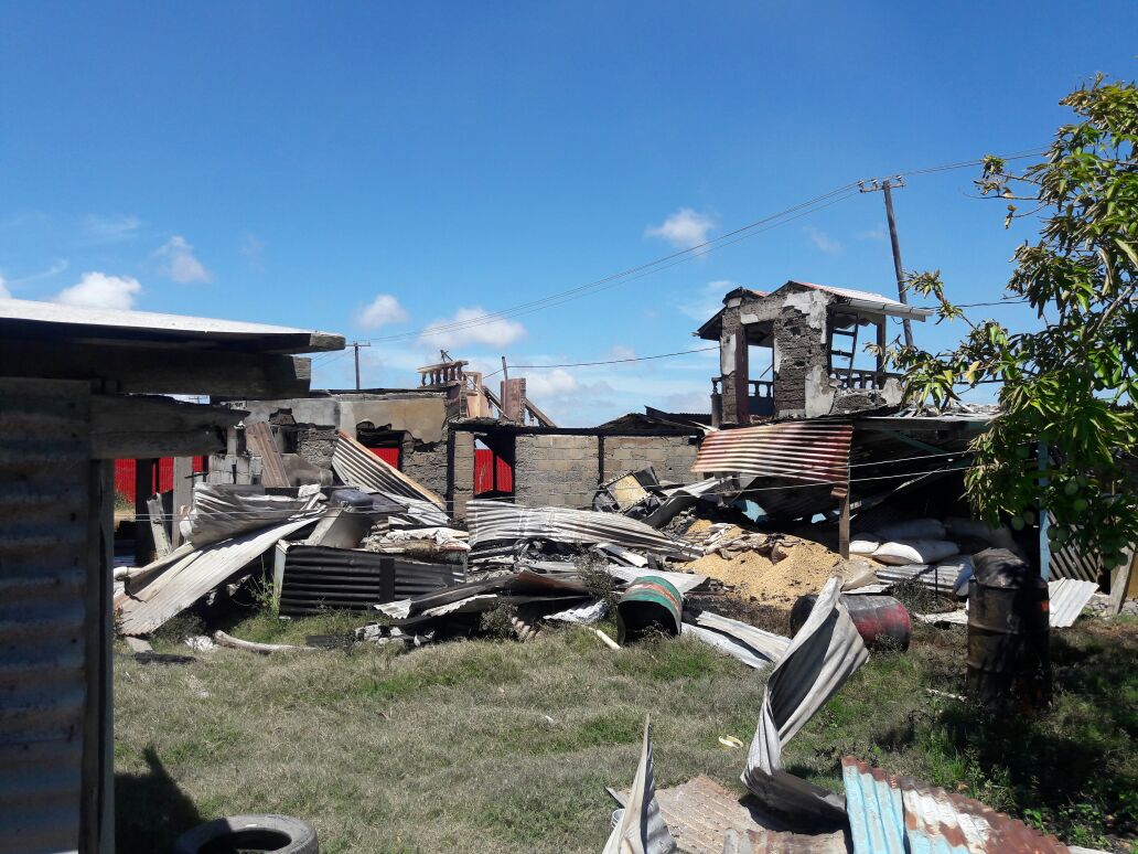 Rice farmer loses $25M in Corentyne fire -arson suspected