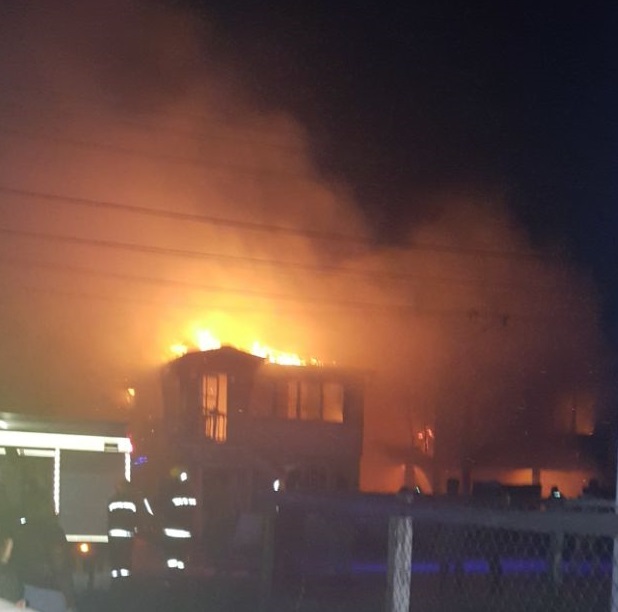 Nine homeless after husband stabs wife, sets house on fire