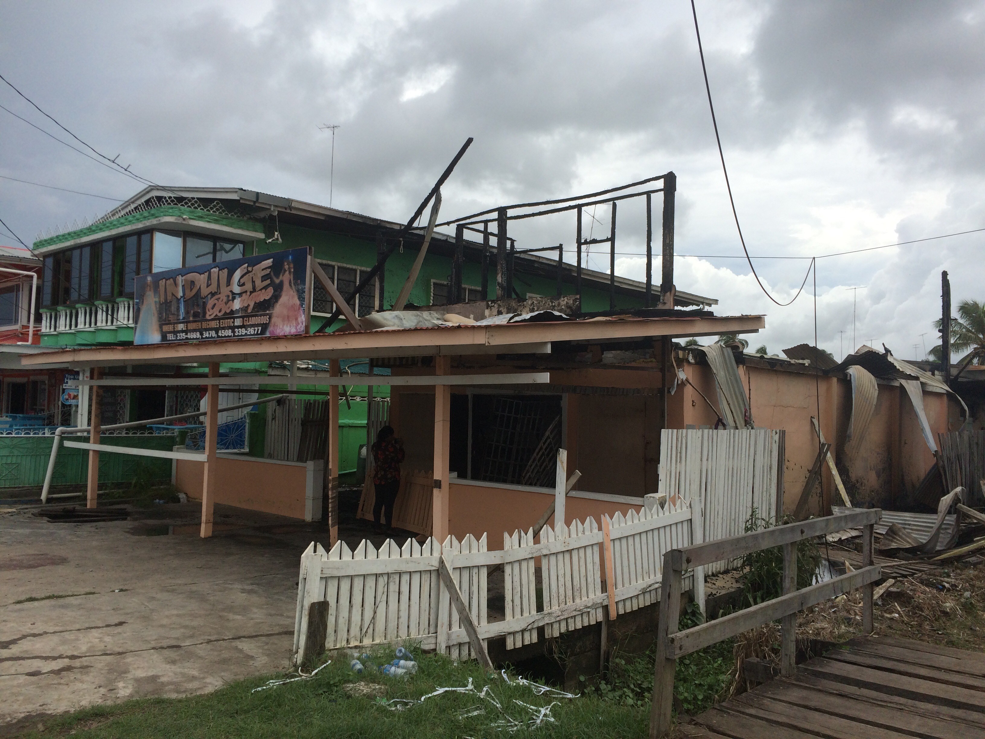 Fire  destroys ‘Indulge’ boutique headquarters at Corentyne