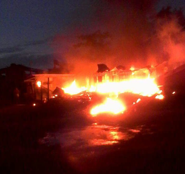 Fire destroys house, fuel tank at Port Kaituma
