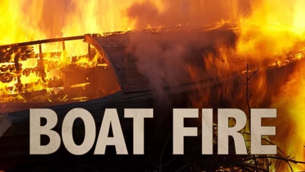 Burnt boat captain, burnt sailor rescued from sinking vessel