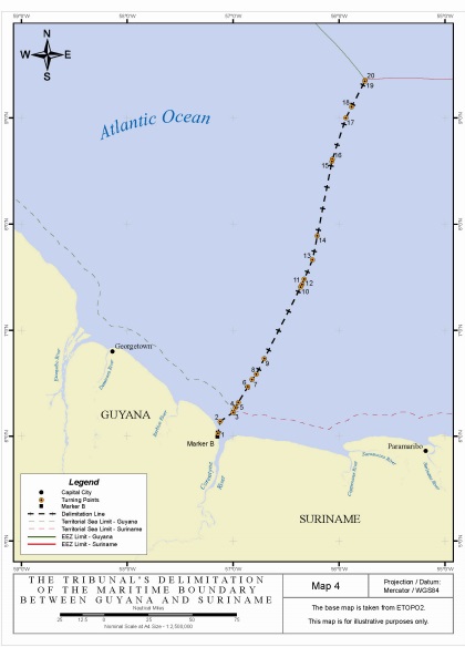 Guyana-Suriname maritime boundary dispute settlement influenced ...