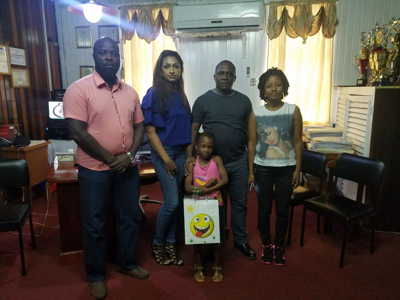 Police Force, Benschop Foundation honour 7-year old girl who rescued 4-year old brother from burning house