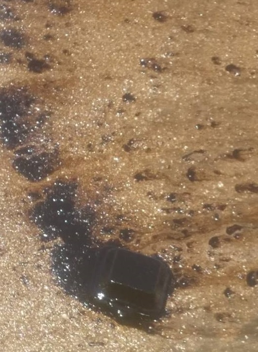 EPA probing thick black substance on Georgetown seashore