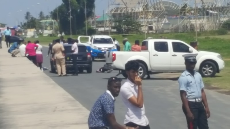 Suspected thieves shot dead on Georgetown seawall road