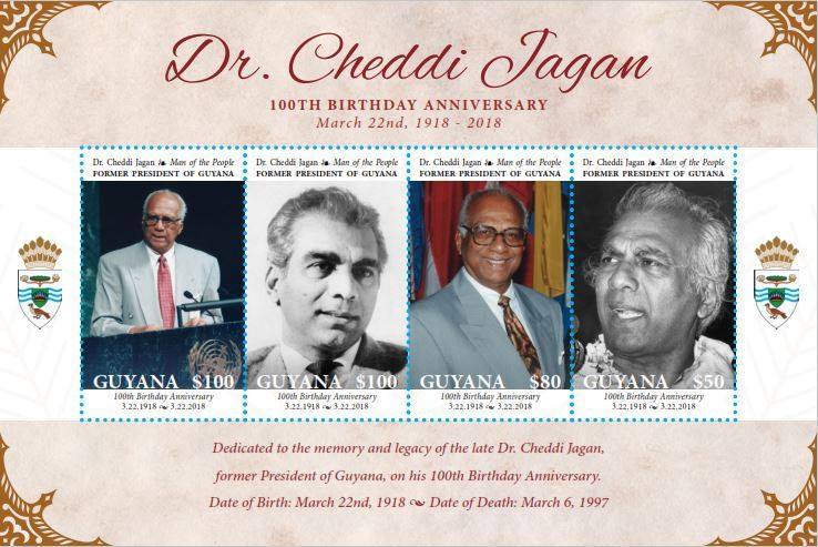 Ministry of the Presidency to launch Cheddi Jagan Centenary stamp; Jagdeo says PPP not invited, won’t attend