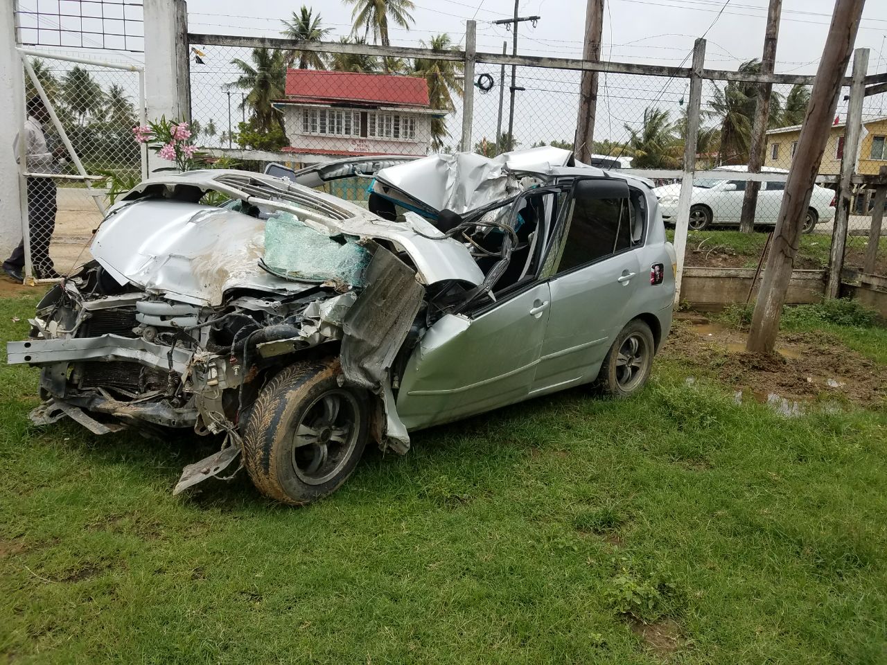 Return trip from Cheddi Jagan Airport ends in tragedy after car driver sleeps at wheel