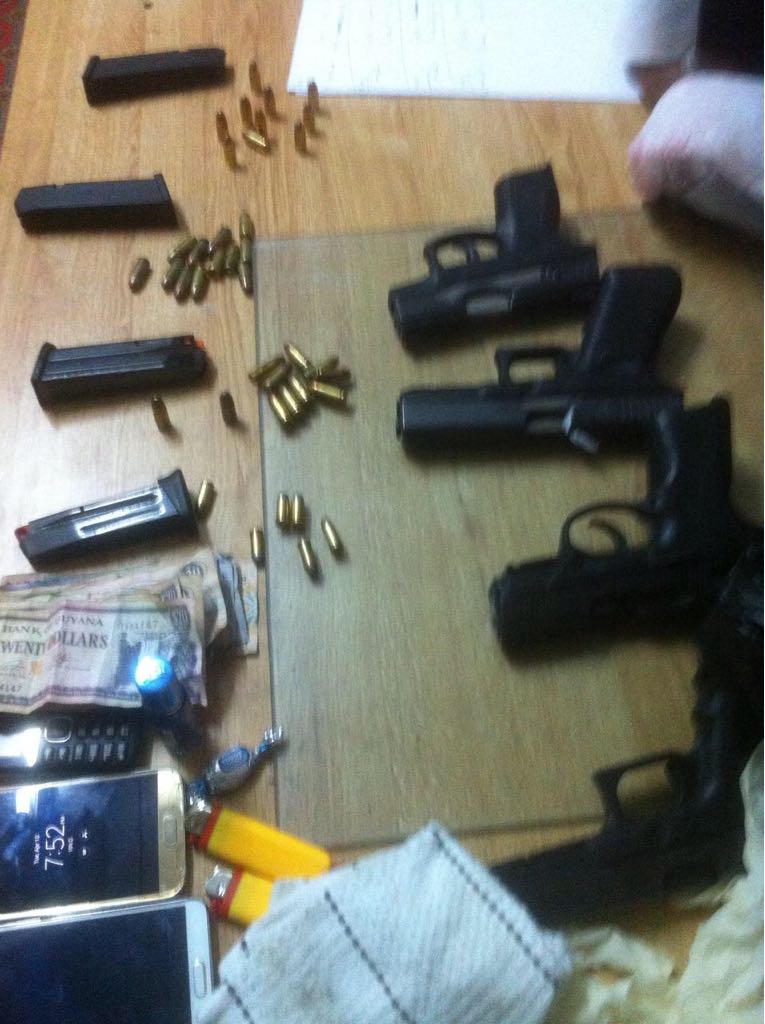 Six men, guns intercepted in stolen car following attempted robbery of poultry farmer