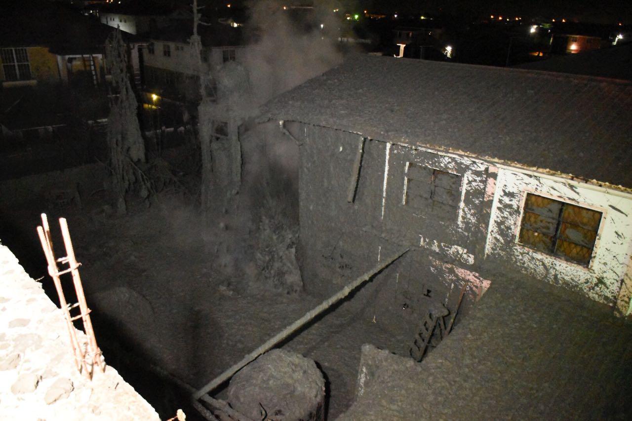 Natural gas eruption at East Bank Demerara