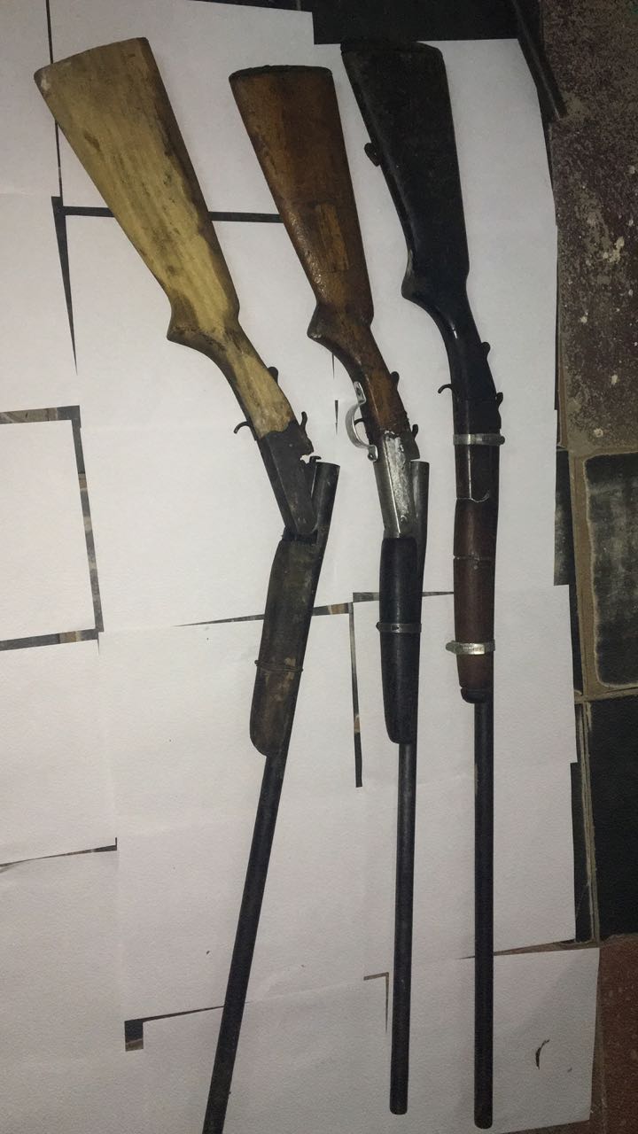 Guns, ammo seized; five arrested at marijuana field