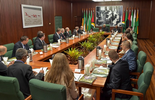 US Congressmen meet Granger during “fact-finding” mission to Guyana