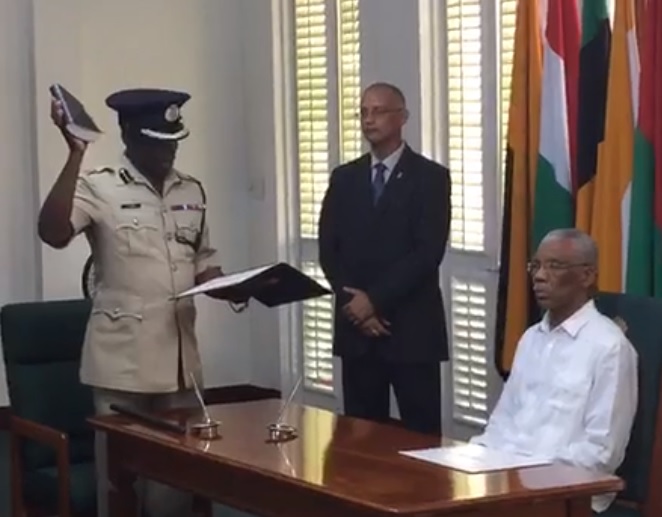 “New materials” for security sector reform, says Granger at swearing in of new Police Commissioner