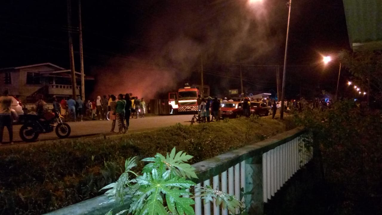 Fire destroys West Demerara house where unsupervised children played with lighter