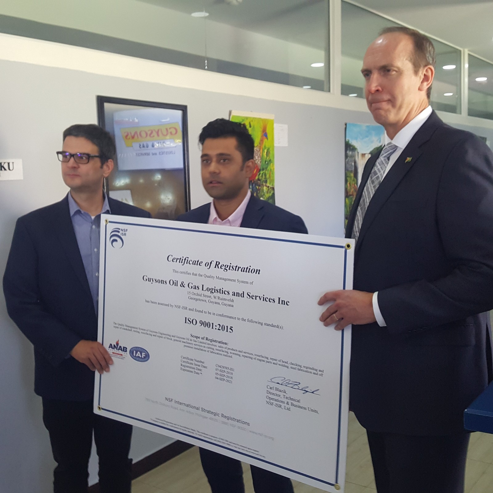 Guyanese oil sector companies lining up to acquire international standards certification