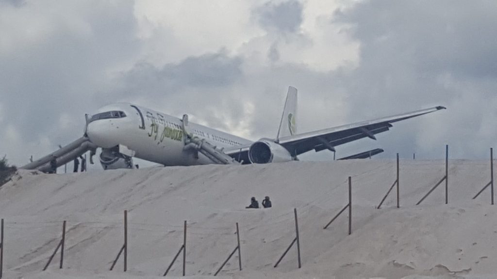 Fly Jamaica Plane Crash-lands At Cheddi Jagan Airport, Six Injured ...