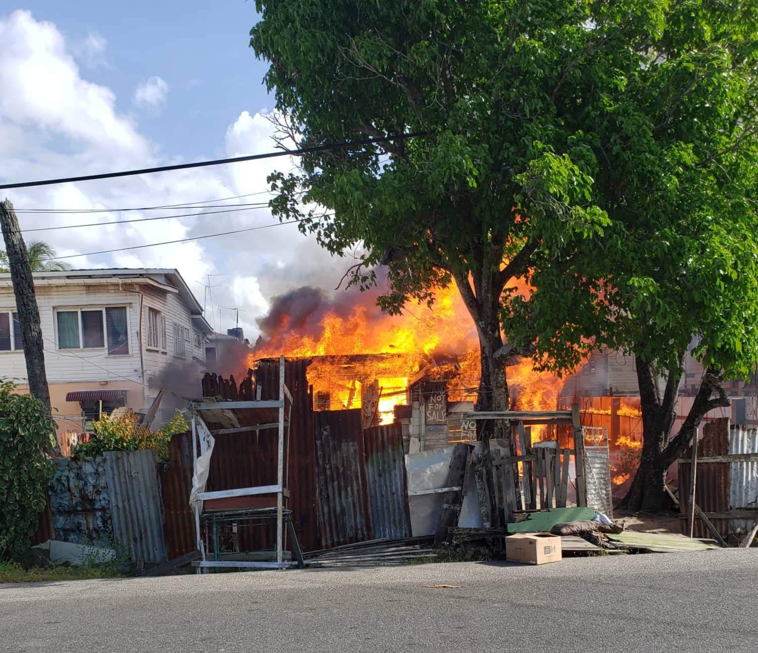 Easter Sunday fire destroys house