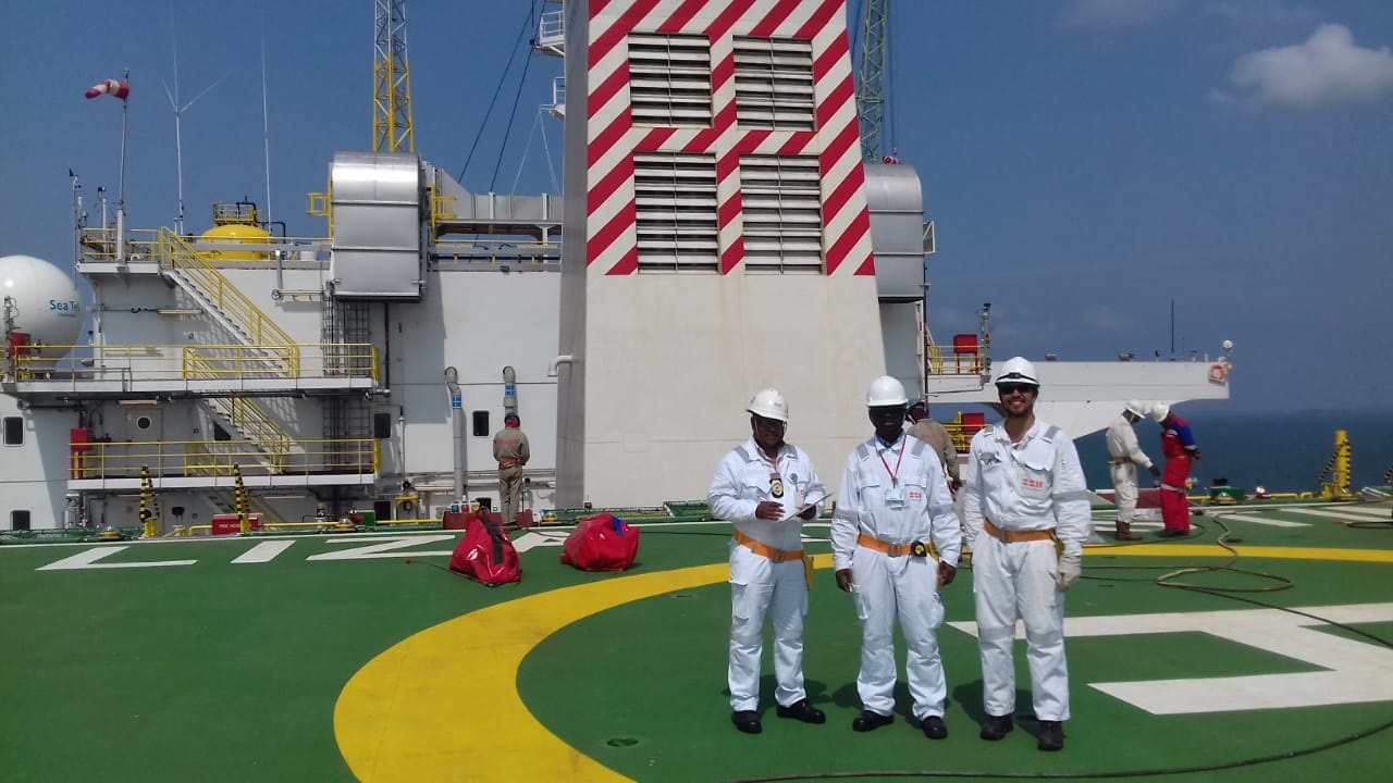 Ghana helps Guyana certify helideck on Liza Destiny