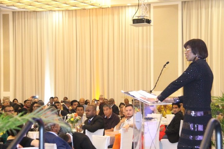 Former Jamaica PM: Time for Guyana to change law for small companies to bid for gov’t contracts; no room for corruption