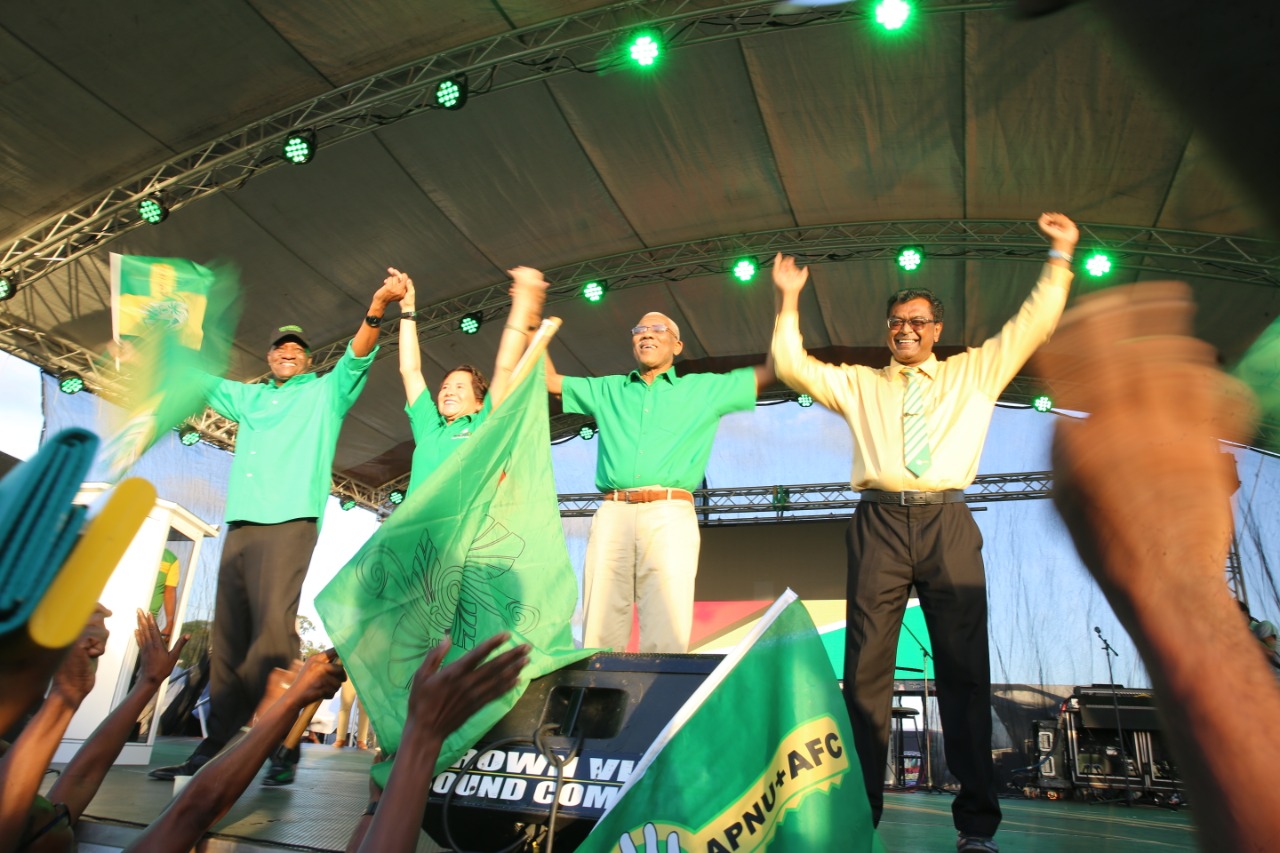 No APNU+AFC prime ministerial candidate announced at campaign launch