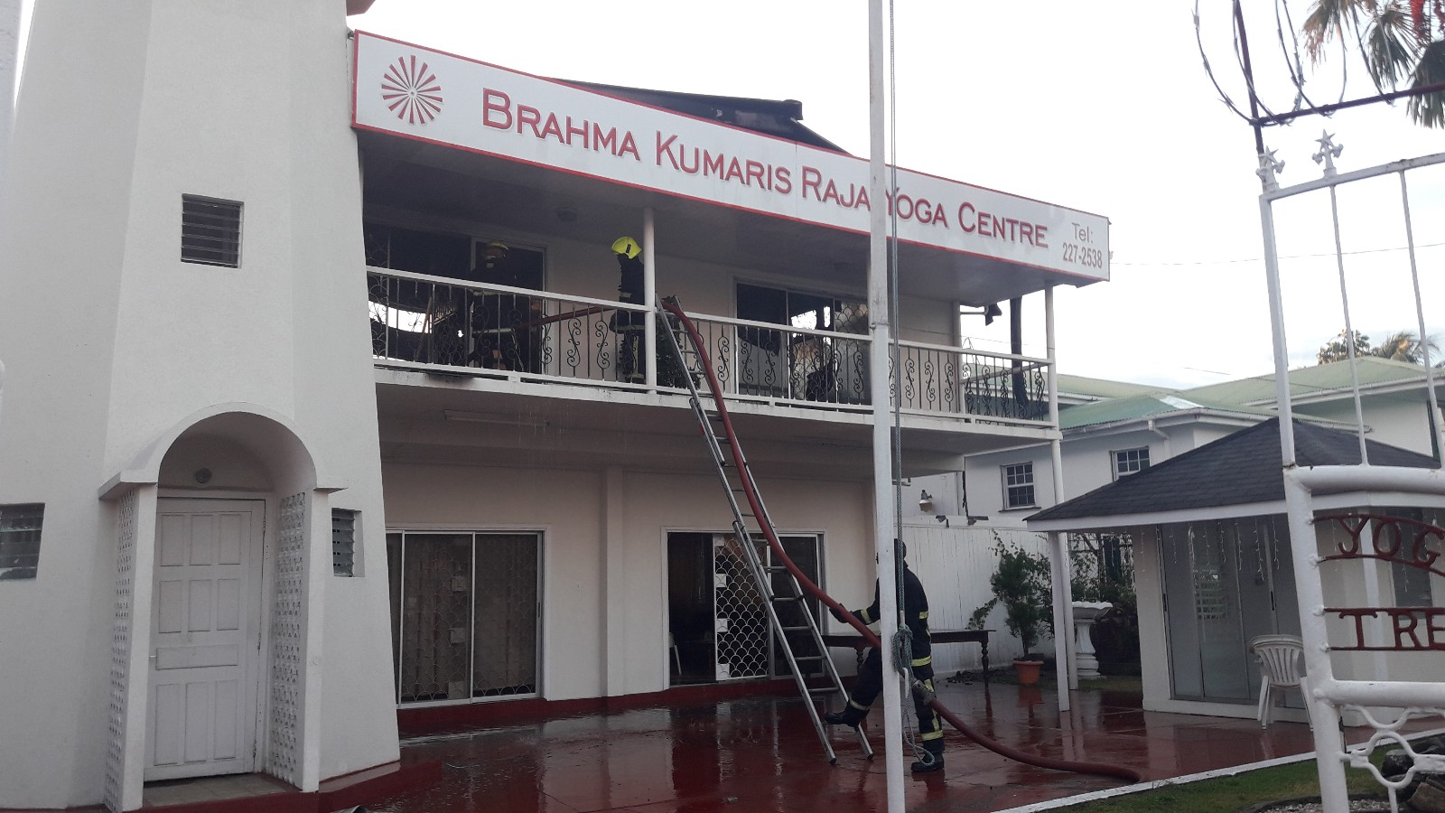 Fire destroys Raja Yoga Centre