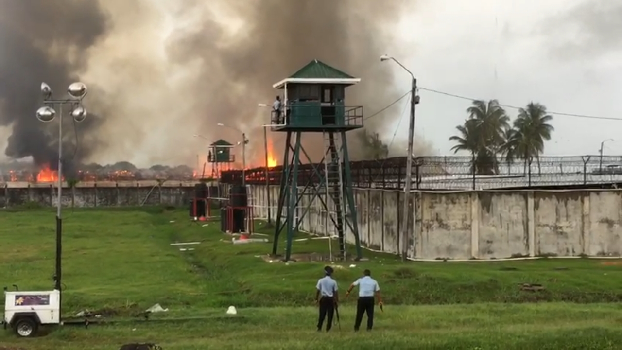 Several prisoners injured in Lusignan Prison fire; no escapees