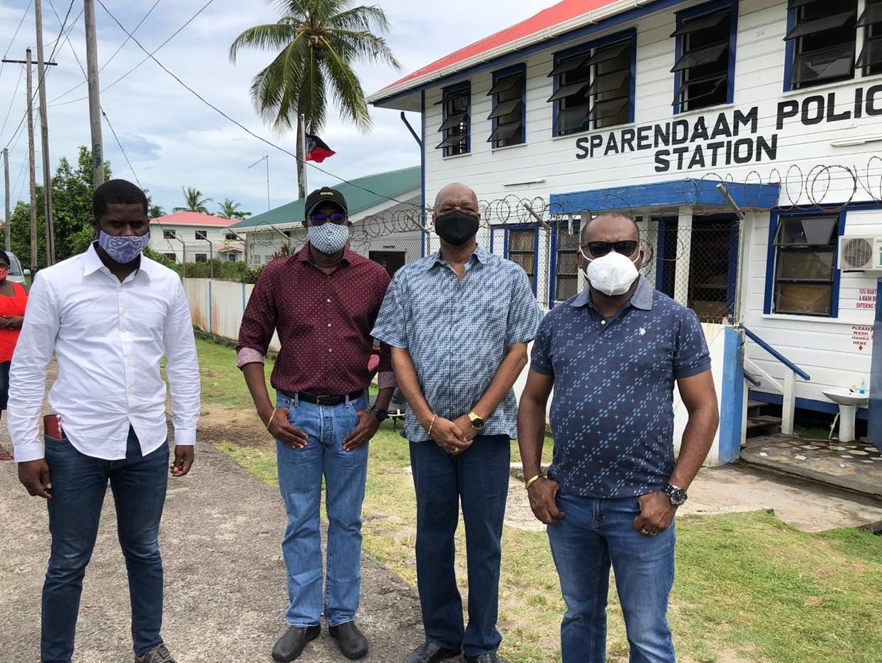 Belladrum residents block West Berbice road in solidarity with Clairmont Mingo