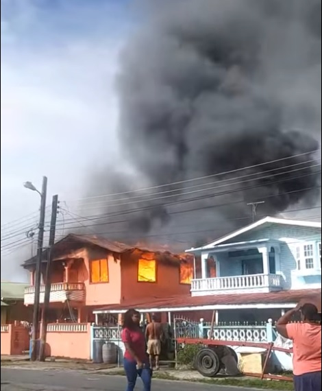 Fire destroys house at Eccles