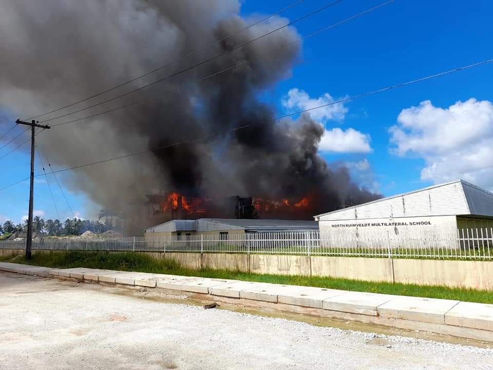 BREAKING: North Ruimveldt Multilateral School on fire