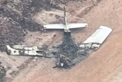 Burnt illegal plane found at Kwakwani