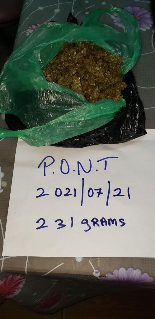Off-duty policeman, civilian held for alleged marijuana possession