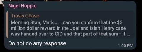 ‘Do not reply’ says Police Commissioner after question on disappearance of $3 M reward from CID headquarters