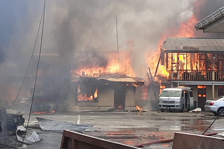 Brickdam Police Station fire: All detainees, guns, ammo saved; evidence, some documents destroyed