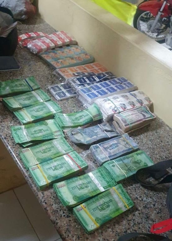 Two Essequibo Coast suspected robbers arrested, GY$4.8 million, other items recovered