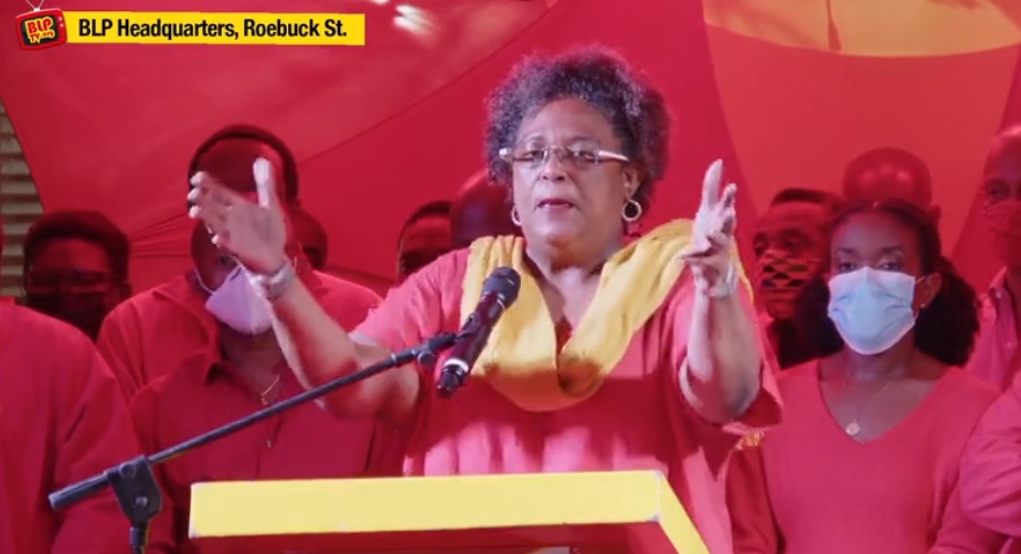 Mia Mottley’s Barbados Labour Party wins all 30 seats again