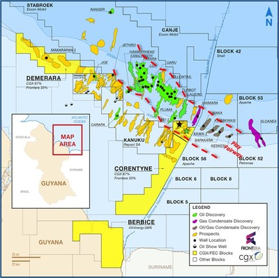 Frontera investing over US$100 million in further Corentyne Block oil exploration