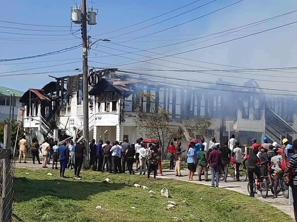 St George’s High School fire leaves Education Ministry scrambling to relocate 400 students