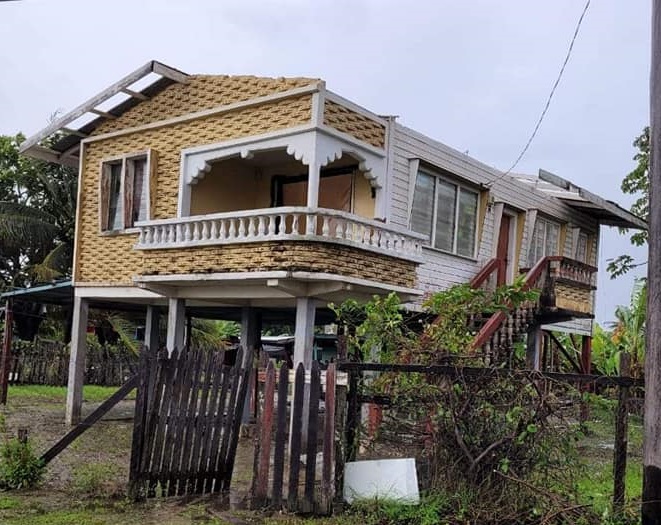 Freak storm damage several West Berbice houses