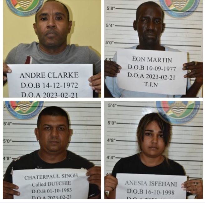 Four arrested for alleged cocaine, marijuana busts