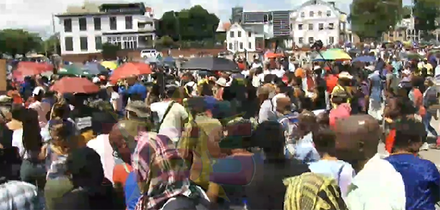 SURINAME: Thousands of protesters vent anger at rising cost of living; National Assembly stormed