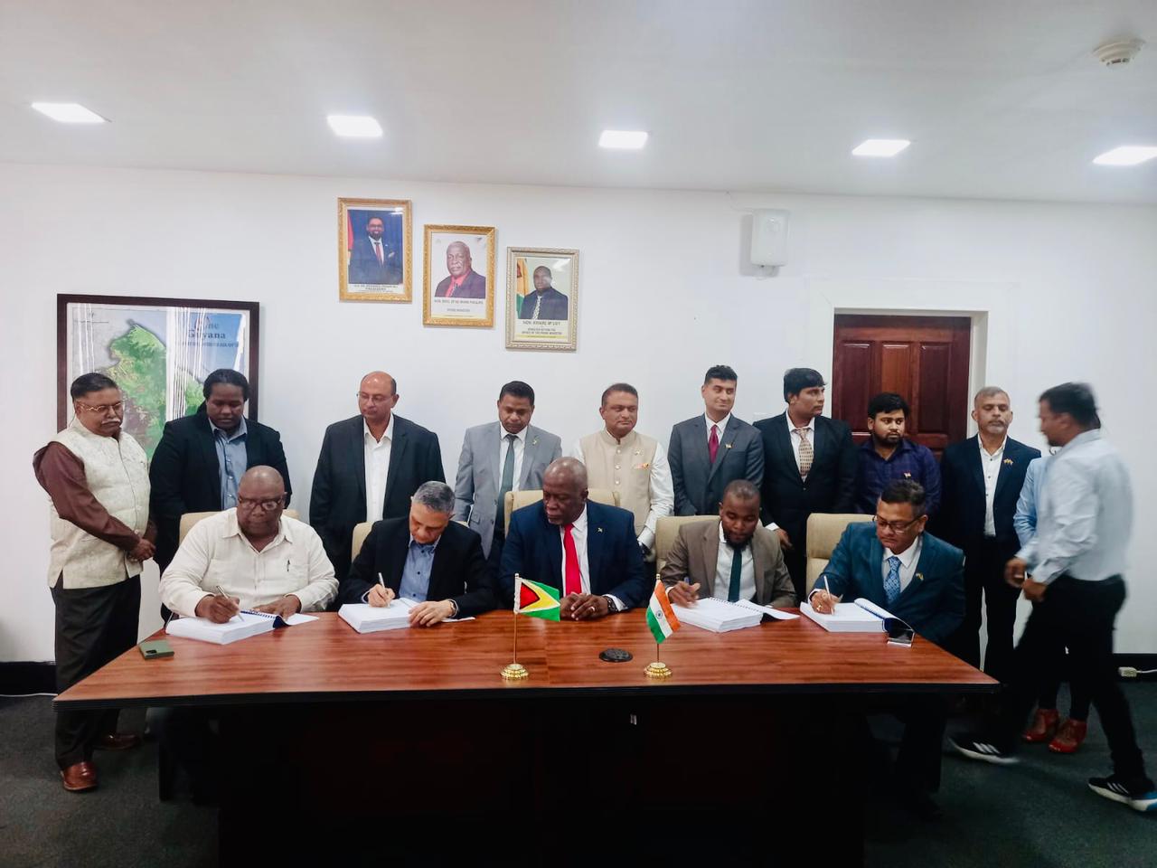 Guyana gov’t, Indian company ink major EPC contract for natural gas liquids, natural gas-fired power plant