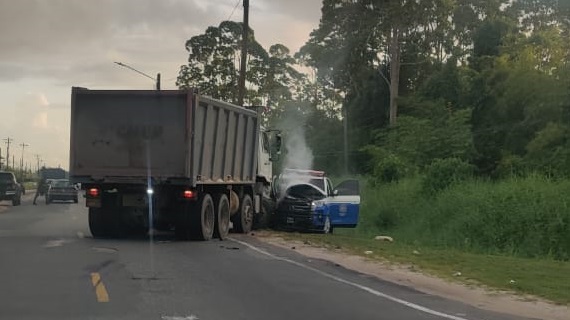 Region 4 sub-divisional Commander, driver injured in accident