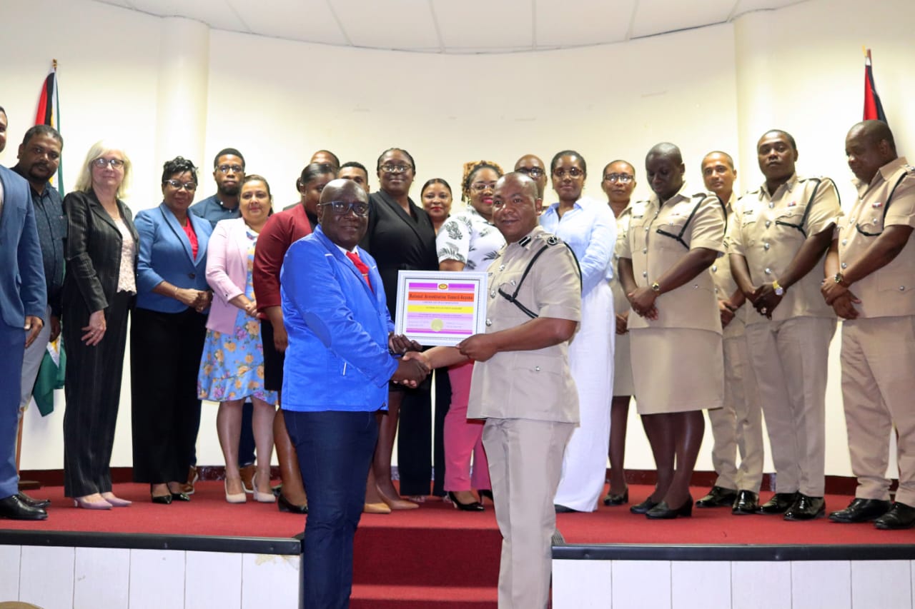 Police Force’s Academy receives institutional accreditation certification