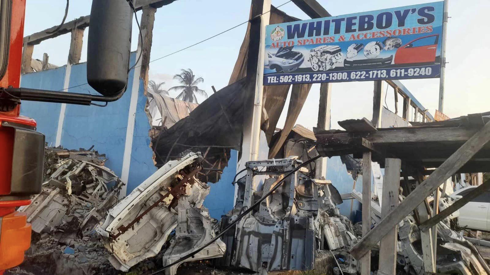 Fire destroys White Boy’s Auto Spares bond