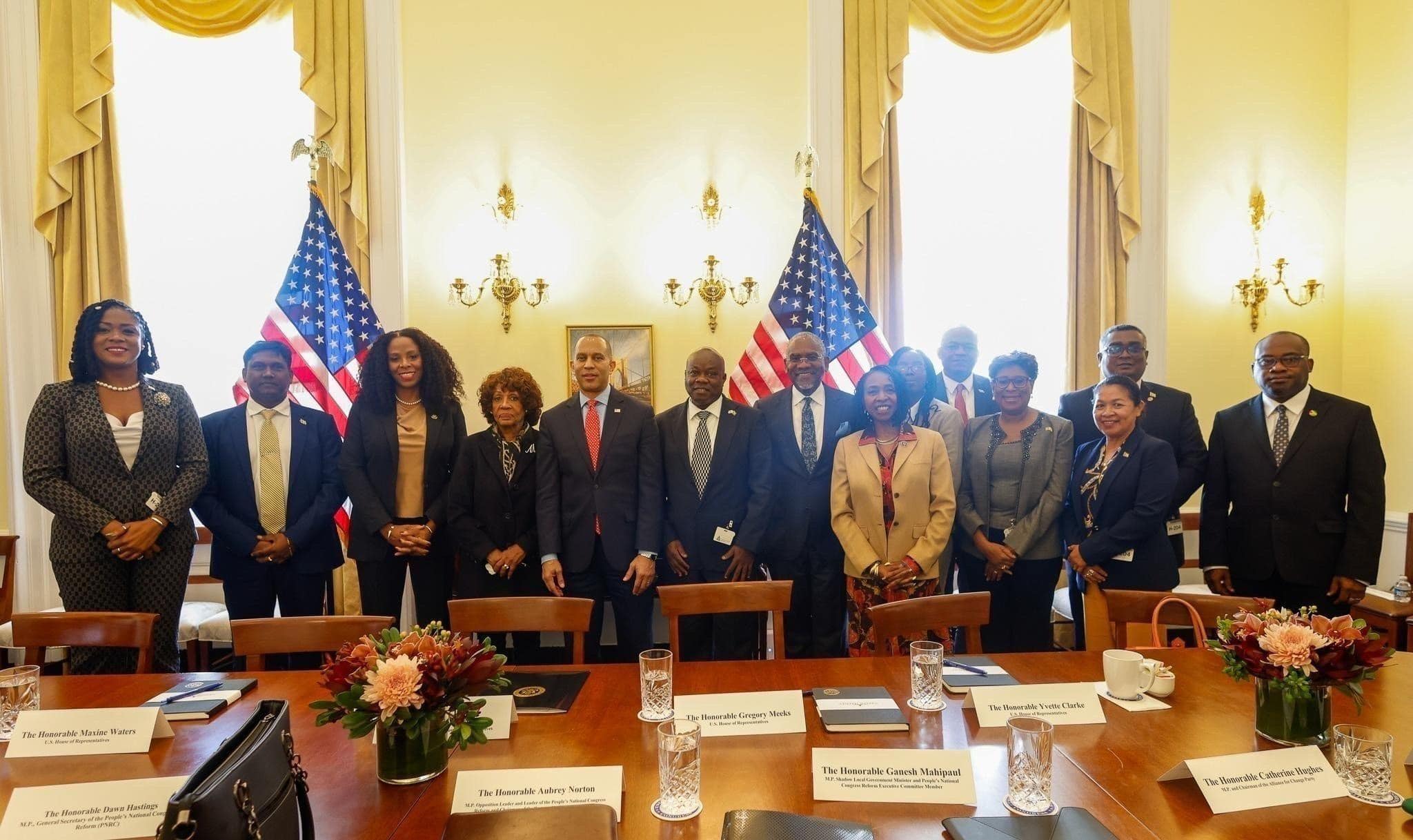 US Congressional members promise Guyana’s opposition to push for equitable wealth distribution