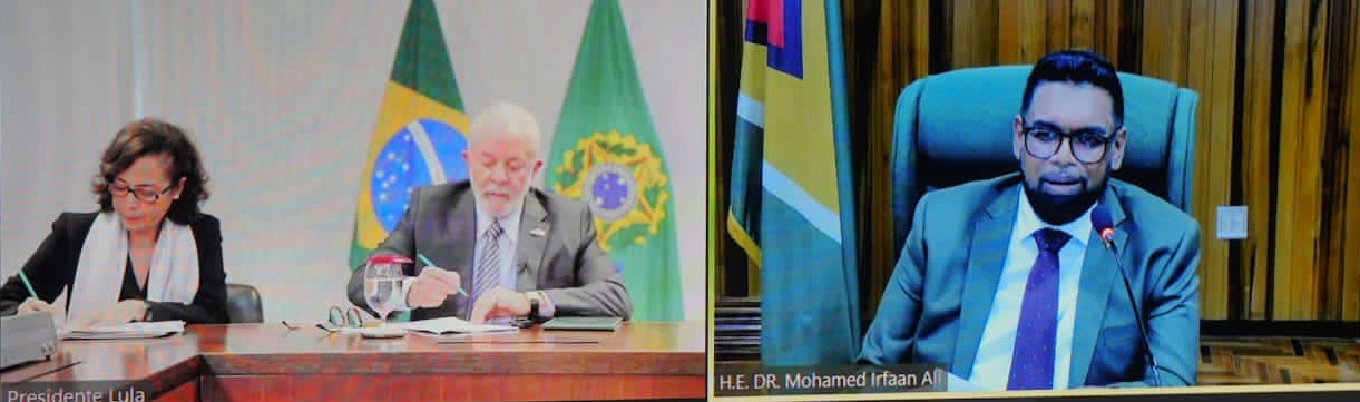 Guyana, Brazil Presidents discuss territorial controversy, other issues; UN Secretary General concerned about Guyana-Venezuela tension