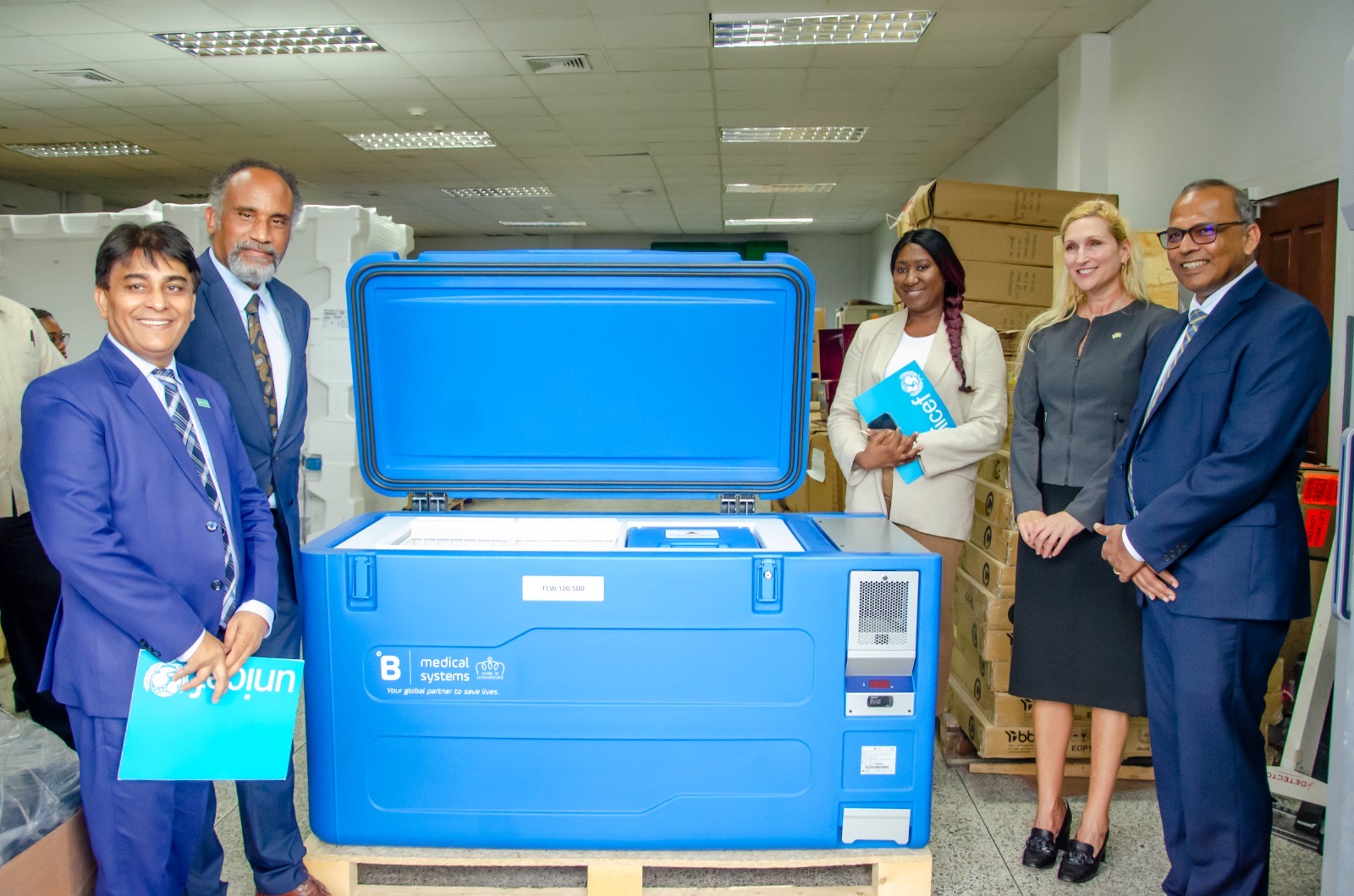 US gifts Guyana solar-powered vaccine refrigerators for remote health centres