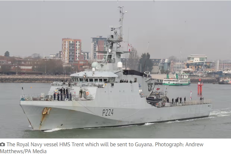 Britain to send patrol ship to Guyana amid Venezuela border dispute
