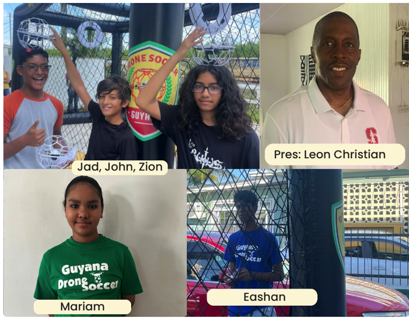 Five Guyanese picked for Drone Soccer World Cup & Career Fair in United States