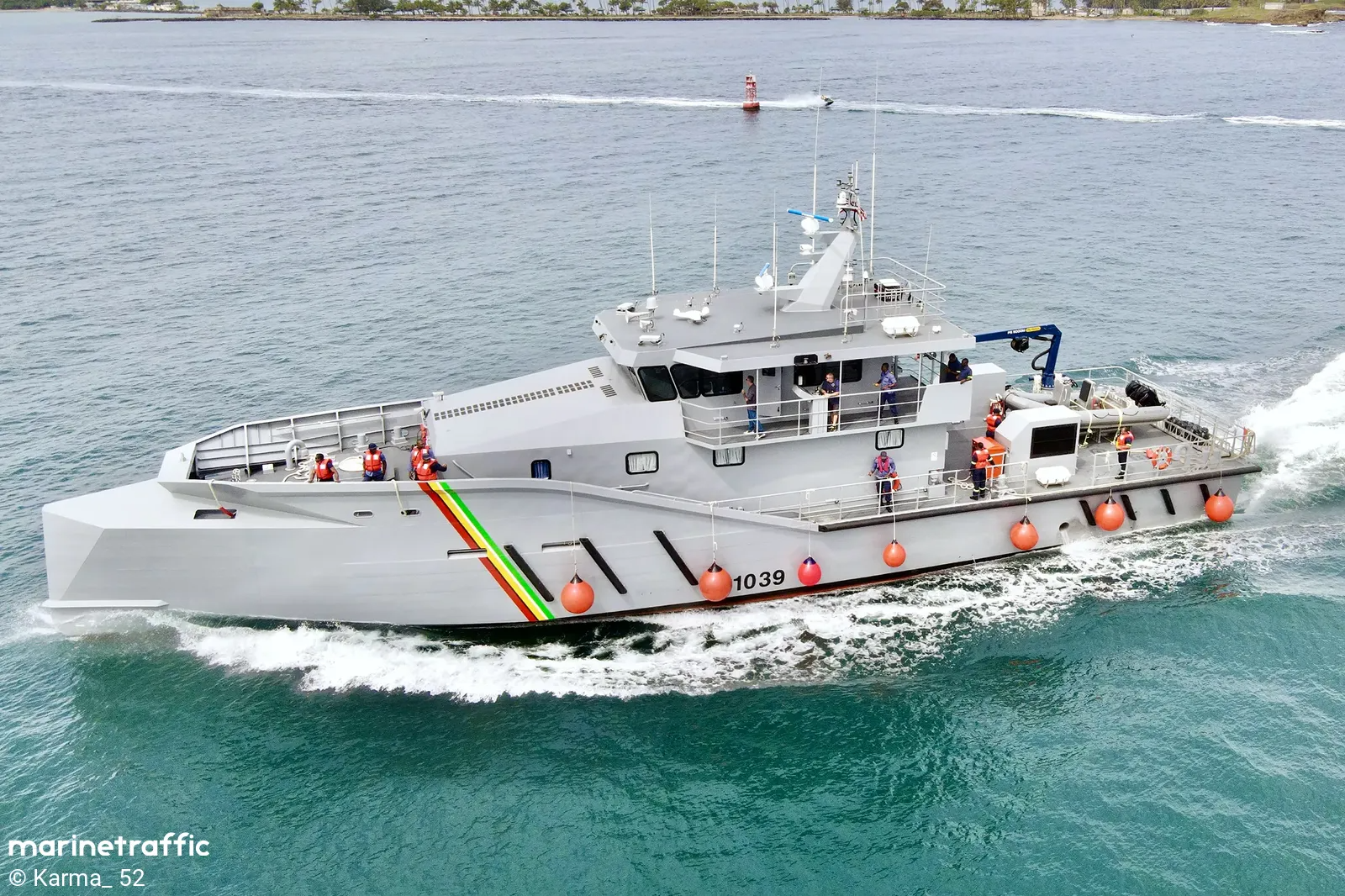 Renamed GDF Coast Guard offshore patrol vessel arriving soon after rough sea trials