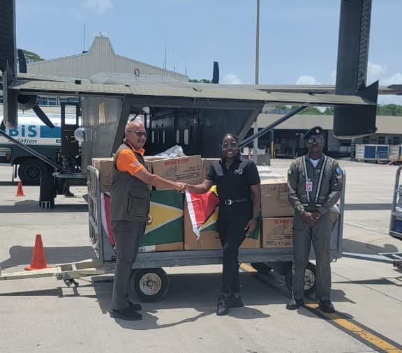 First shipment of Guyana’s relief supplies arrives in Beryl-ravaged Grenada